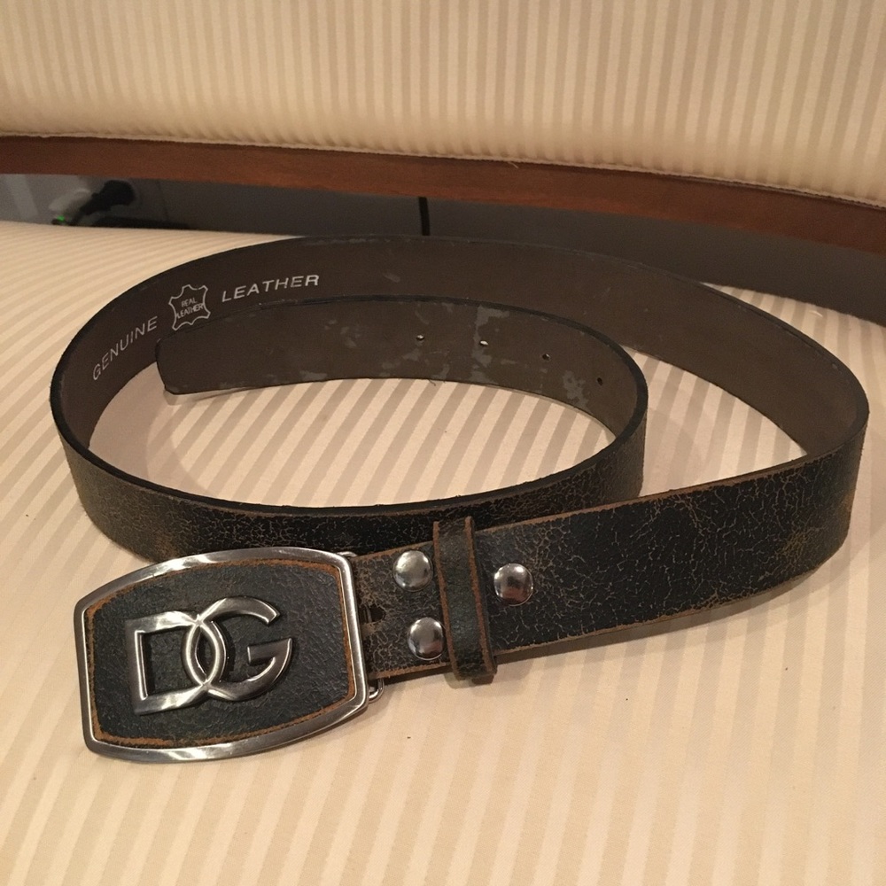 vintage Dolce & Gabbana Leather Belt